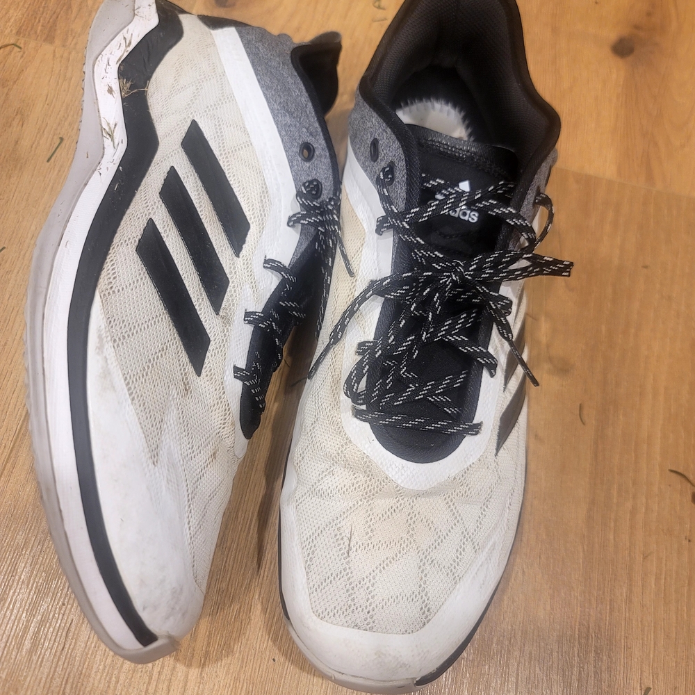 Adidas Men's Black and White Sneakers